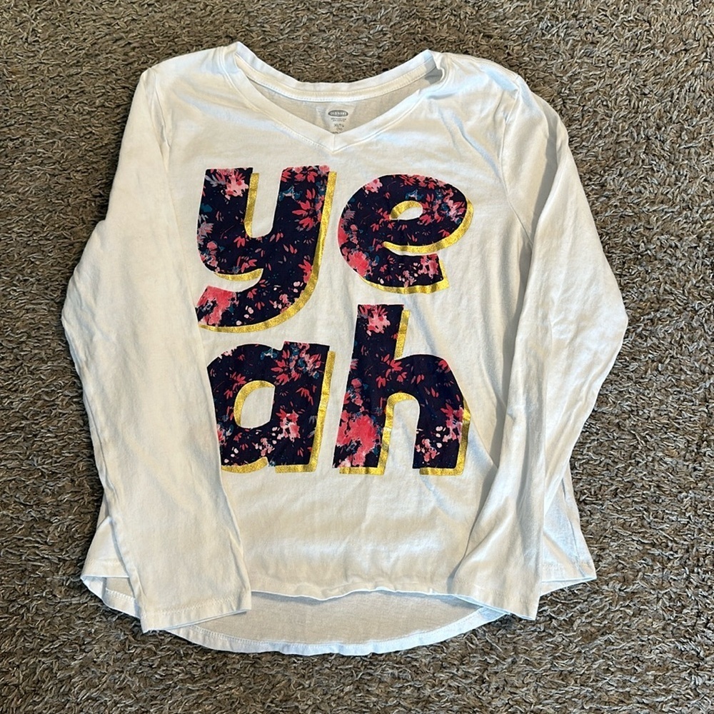 EUC Girls  Old Navy LS Tee, Size YXL (14)